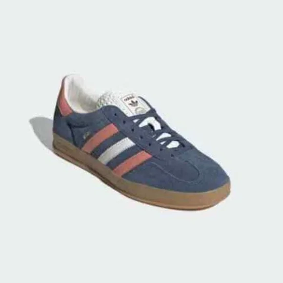 Adidas Gazelle Indoor Low Mens Sportswear Shoes Gray IG1640 NEW Multi Sz - Picture 5 of 7